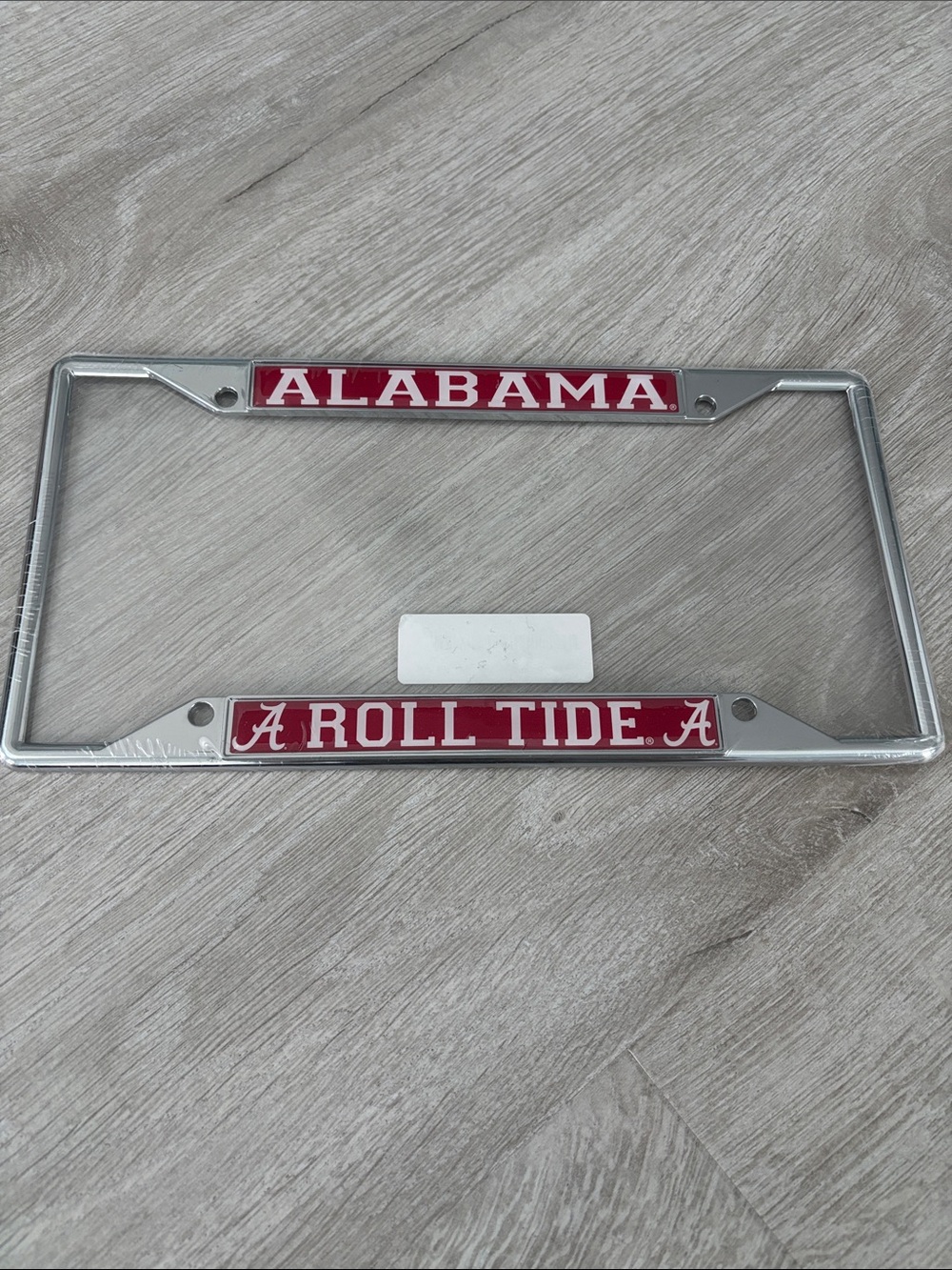 'Alabama Roll Tide' Chrome License Plate Frame